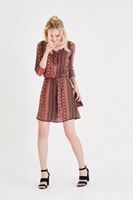 Bayan Çok Renkli Desenli Kısa Elbise