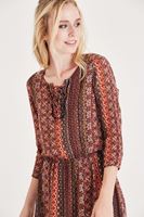 Bayan Çok Renkli Desenli Kısa Elbise