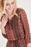 Bayan Çok Renkli Desenli Kısa Elbise