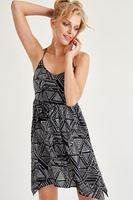 Bayan Çok Renkli Desenli Elbise