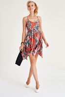 Bayan Çok Renkli Desenli Elbise