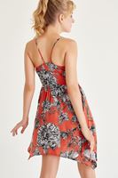 Bayan Çok Renkli Desenli Elbise