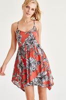 Bayan Çok Renkli Desenli Elbise