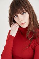 Bayan Turuncu Balıkçı Yaka Kazak