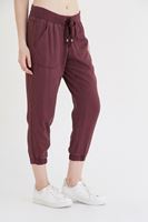 Bayan Bordo Bol Kesim Bilekli Pantolon