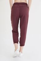 Bayan Bordo Bol Kesim Bilekli Pantolon