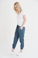 Bayan Yeşil Bol Kesim Bilekli Pantolon