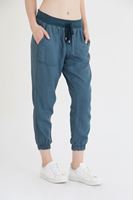 Bayan Yeşil Bol Kesim Bilekli Pantolon