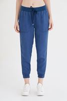 Bayan Mavi Bol Kesim Bilekli Pantolon