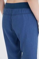 Bayan Mavi Bol Kesim Bilekli Pantolon