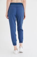 Bayan Mavi Bol Kesim Bilekli Pantolon