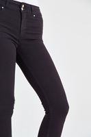 Bayan Gri Yüksek Bel Esnek Pantolon