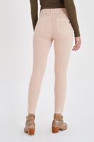 Bayan Kahverengi Yüksek Bel Esnek Pantolon