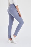 Bayan Gri Yüksek Bel Esnek Pantolon