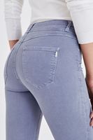 Bayan Gri Yüksek Bel Esnek Pantolon