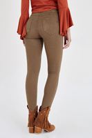 Bayan Yeşil Yüksek Bel Esnek Pantolon