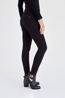 Bayan Siyah Yüksek Bel Esnek Pantolon
