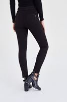 Bayan Siyah Yüksek Bel Esnek Pantolon