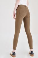 Bayan Yeşil Esnek Kumaşlı Skinny Pantolon