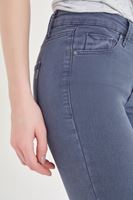 Bayan Lacivert Esnek Kumaşlı Skinny Pantolon