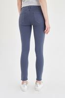 Bayan Lacivert Esnek Kumaşlı Skinny Pantolon