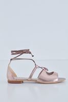 Bayan Altın Parlak Sandalet