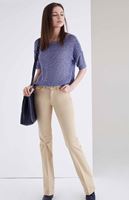 Bayan Krem Düşük Bel Bot Paça Pantolon