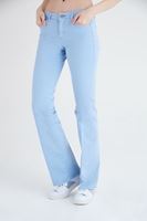 Bayan Mavi Düşük Bel Bot Paça Pantolon