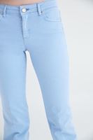 Bayan Mavi Düşük Bel Bot Paça Pantolon