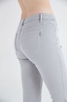 Bayan Gri Düşük Bel Bot Paça Pantolon