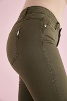 Bayan Yeşil Düşük Bel İspanyol Paça Pantolon