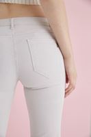 Bayan Gri İspanyol Paça Düşük Bel Pantolon