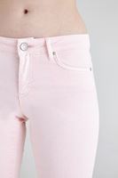 Bayan Pembe İspanyol Paça Düşük Bel Pantolon