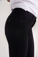 Bayan Siyah İspanyol Paça Düşük Bel Pantolon