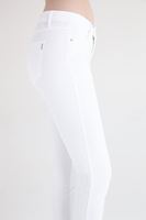 Bayan Beyaz Düşük Bel Slim Paça Pantolon