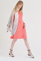 Bayan Pembe Uzun Yırtmaçlı Bluz