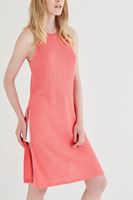 Bayan Pembe Uzun Yırtmaçlı Bluz