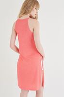 Bayan Pembe Uzun Yırtmaçlı Bluz