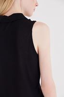 Bayan Siyah Kolsuz Gömlek