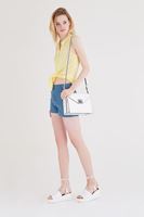 Bayan Sarı Kolsuz Gömlek