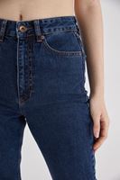 Bayan Mavi Yüksek Bel Jean