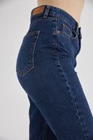 Bayan Mavi Yüksek Bel Jean