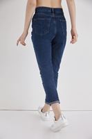 Bayan Mavi Yüksek Bel Jean