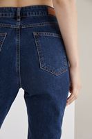 Bayan Mavi Yüksek Bel Jean