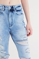 Bayan Mavi Yüksek Bel Jean