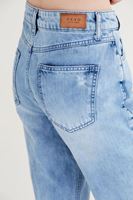 Bayan Mavi Yüksek Bel Jean