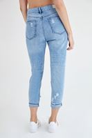 Bayan Mavi Yüksek Bel Jean