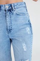 Bayan Mavi Yüksek Bel Jean