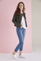 Bayan Mavi Yüksek Bel Jean