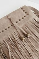 Bayan Gri Püsküllü Çanta